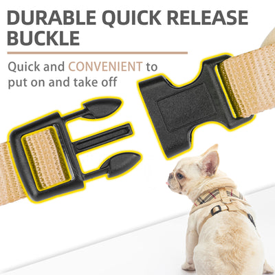 PUPTECK Soft Mesh Dog Harness and Leash Set Pet Puppy Cat Comfort Padded Vest No Pull Harnesses