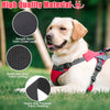 PUPTECK Escape Proof Dog Harness - No Pull Soft Padded Dog Vest Harness and Double Handles Leash Set for Large Dogs Walking Training Hiking Hunting